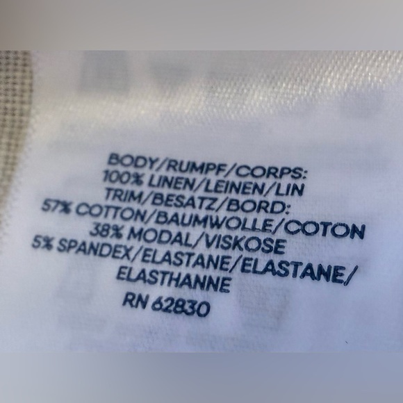 Style Me / Elastic Waist Semi-Sheer Linen Blend Beige Crop Capri Pants - Picture 16 of 16